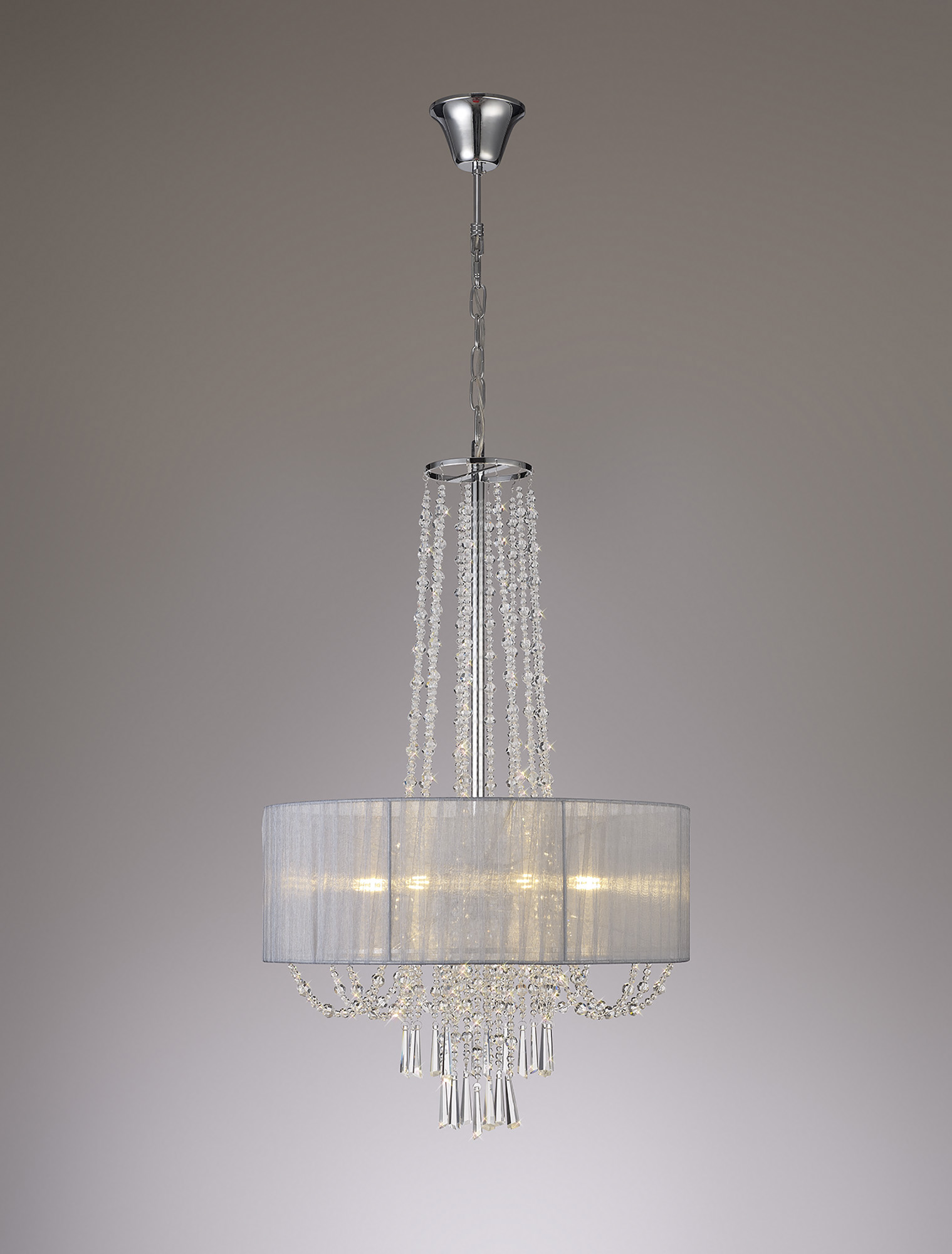 IL31748/GY  Freida Pendant 6 Light